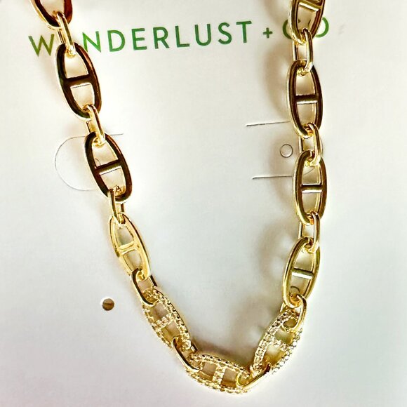 NWT Multi Link Anchor 14K Gold Rhodium Plated Vermeil Chain Bracelet - Picture 3 of 9